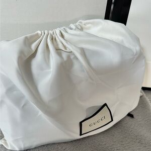 Gucci black leather GG cross body bag
